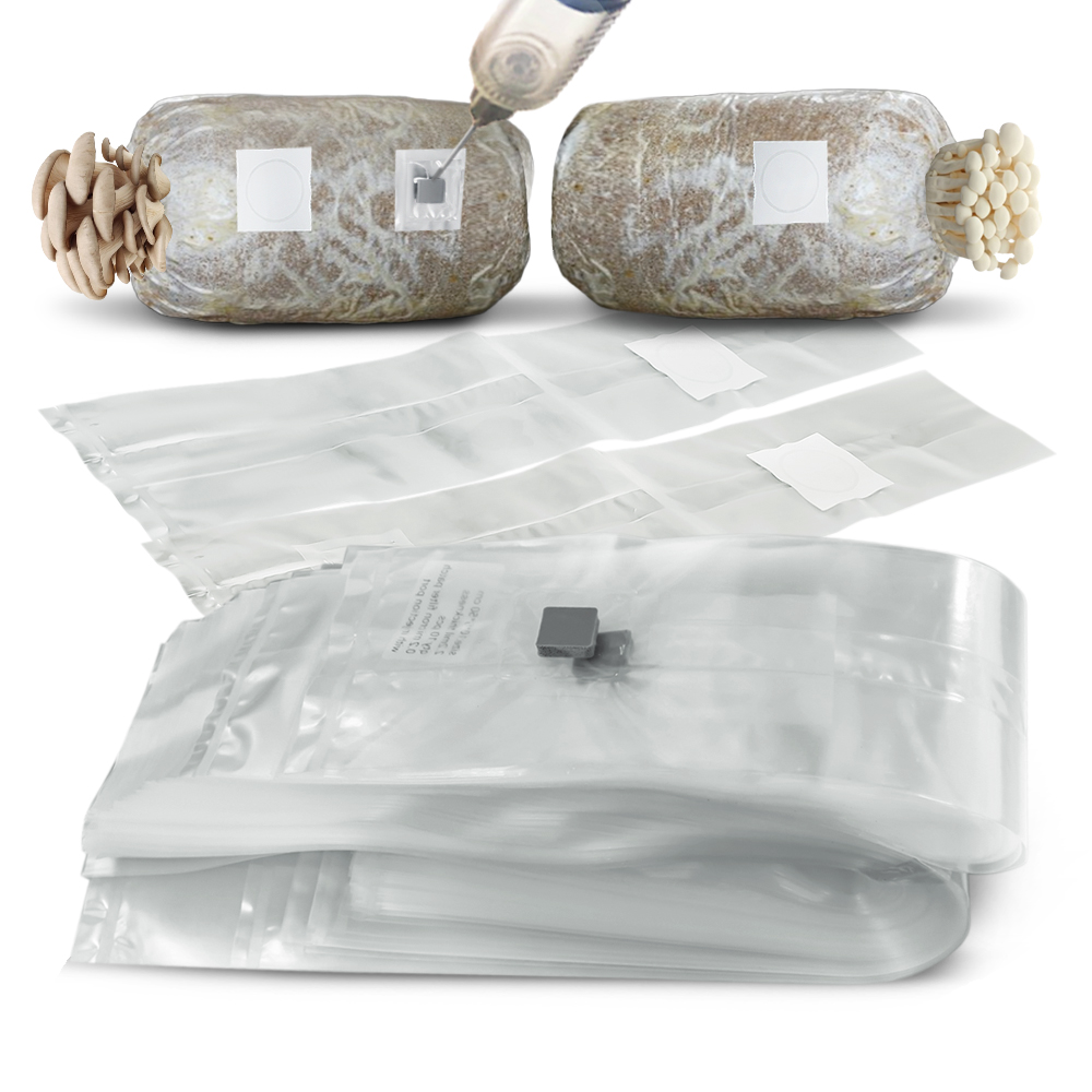 Mushroom Spawn Bag - 20 Stück PP-Pilzzuchtbeutel, 0,2 Mikron Filter,
