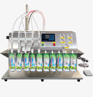 Milking Machine - 2,5L Vierkopf-Standbeutel-Abfüllmaschine für Sojamilch, Saftgetränke und