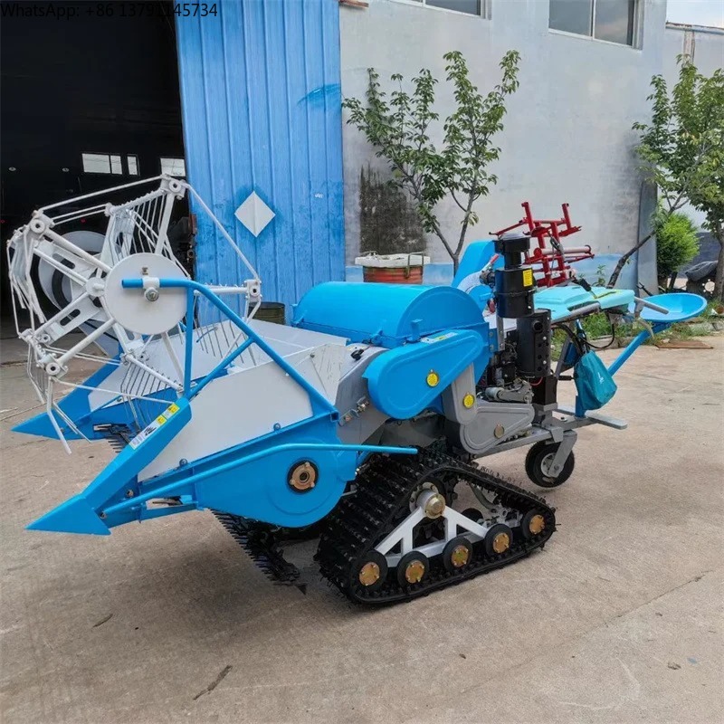 Combine Harvester Mini - Kleiner Mini-Getriebeantrieb-Mähdrescher für Reis, Weizen, Getreide,