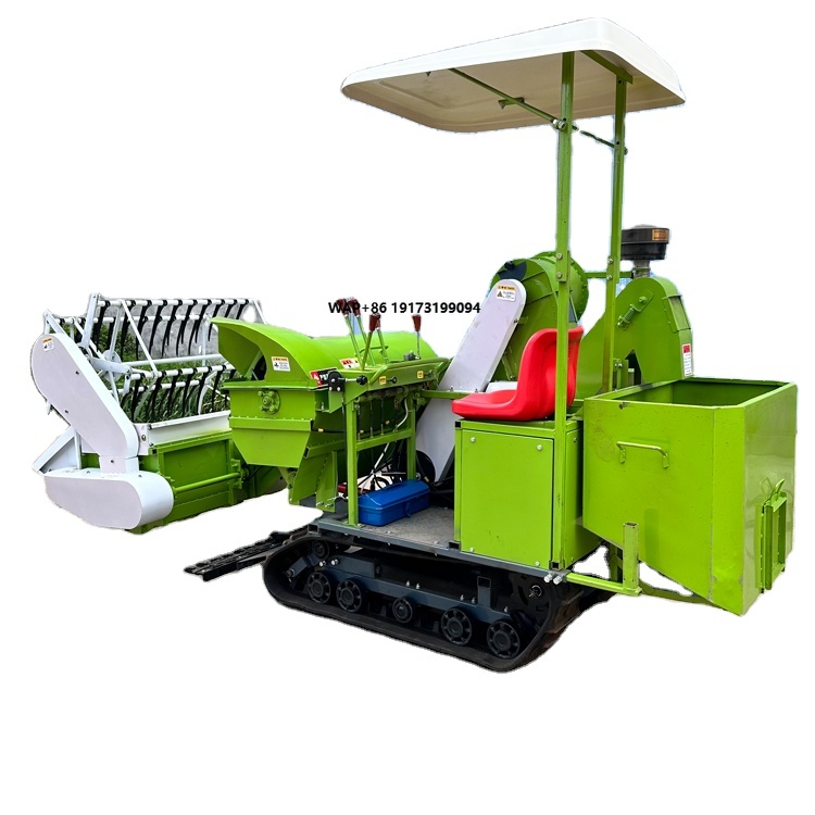 Combine Harvester Mini - 25 PS Sojabohnen-Erntemaschine, Kleiner Reis-Mini-Mähdrescher, Preiswert